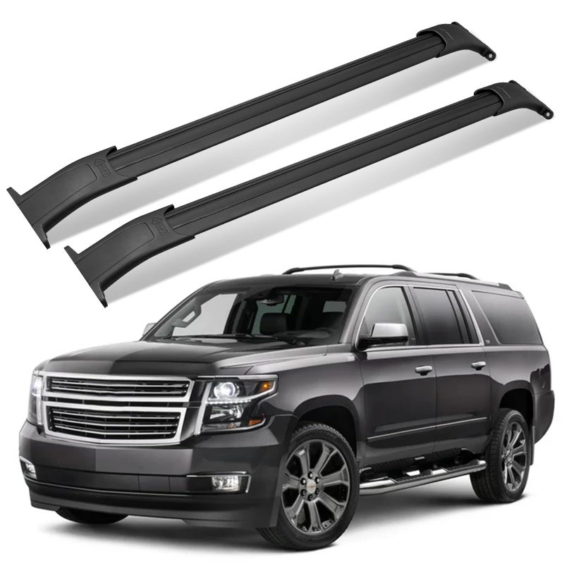 Max Loading 220LB Heavy Duty Aluminum Roof Rack Cross Bar Compatible with 20152020 GMC Yukon Yukon XL Chevrolet Suburban Tahoe Cadillac Escalade Escalade ESV Heavy Duty Roof Rails Crossbar