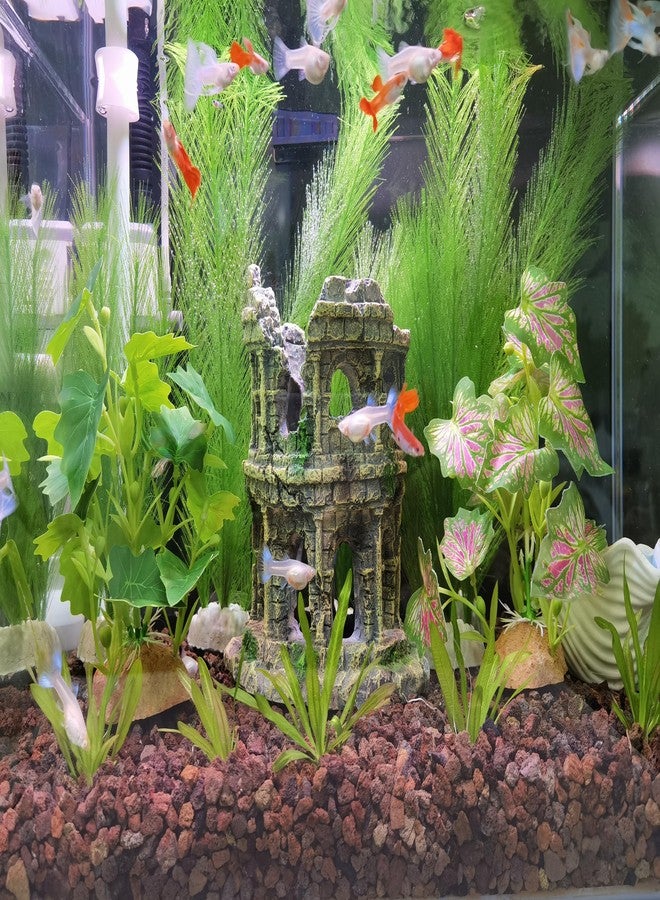 إم تو سي بريدج نباتات أحواض السمك البلاستيكية من إم تو سي بريدج، عشب مائي حريري ناعم، نباتات محاكاة لأحواض السمك والمناظر الطبيعية (4 قطع، 12 بوصة). - Image 5
