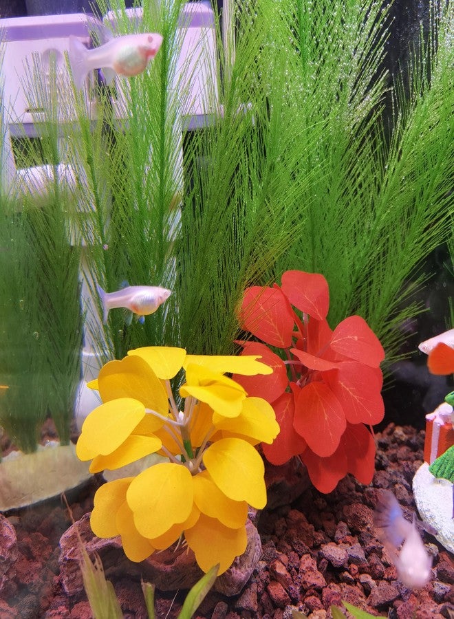 إم تو سي بريدج نباتات أحواض السمك البلاستيكية من إم تو سي بريدج، عشب مائي حريري ناعم، نباتات محاكاة لأحواض السمك والمناظر الطبيعية (4 قطع، 12 بوصة). - Image 3