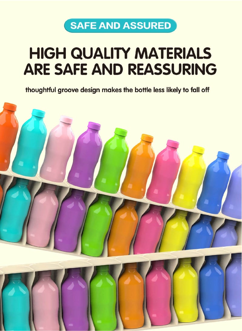 Rainbow Memory  Color Match Set - 20 Bottle Educational Sorting Toy, Early Learning Activity for Toddler Cognitive Skills - Image 3