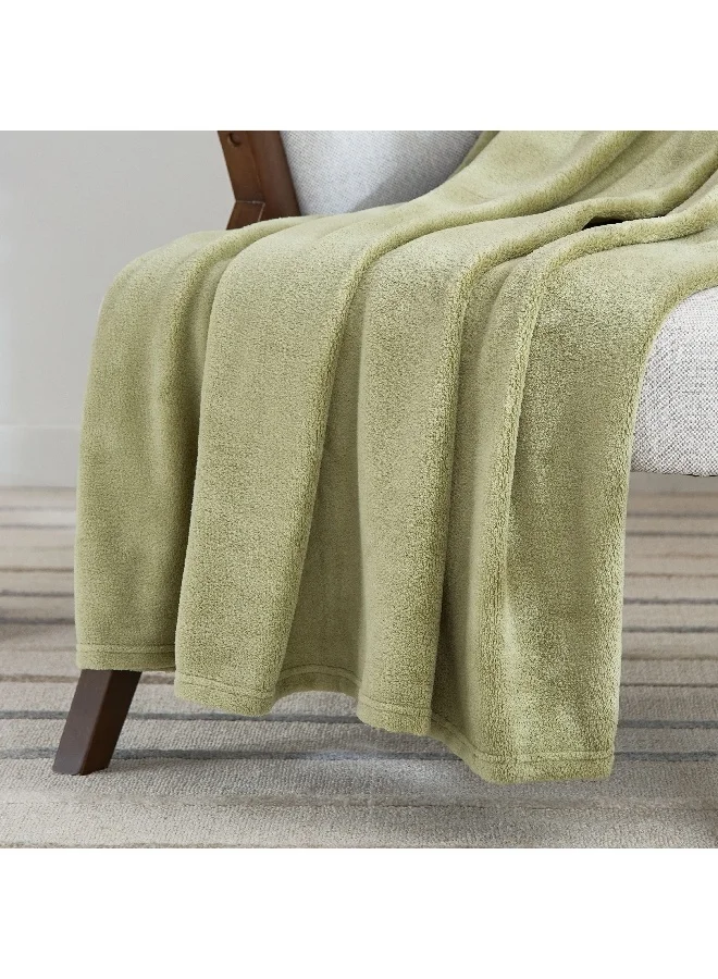 Home Box Ontario Solid Coral Fleece Throw 170 x 120 cm
