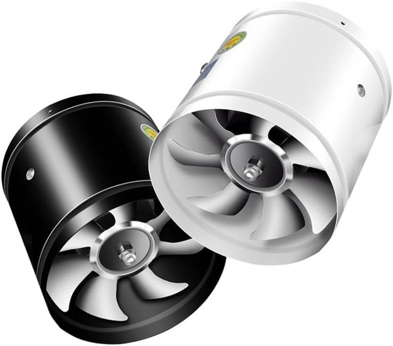 200Mm Black Inline Extractor Fan 1050 M3H Quiet Duct Ventilation For Smoke Removal - Image 4