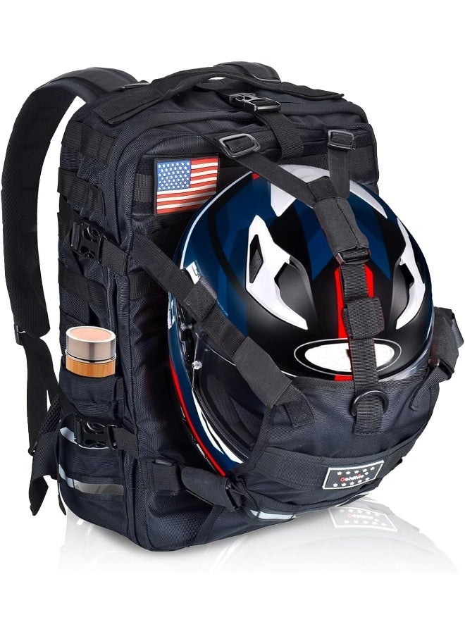 Sresk Waterproof 26L Molle Motorcycle Helmet Holder/Cycling Helmet Storage/Hiking Helmetcatch Bag/Backpack  - Image 1
