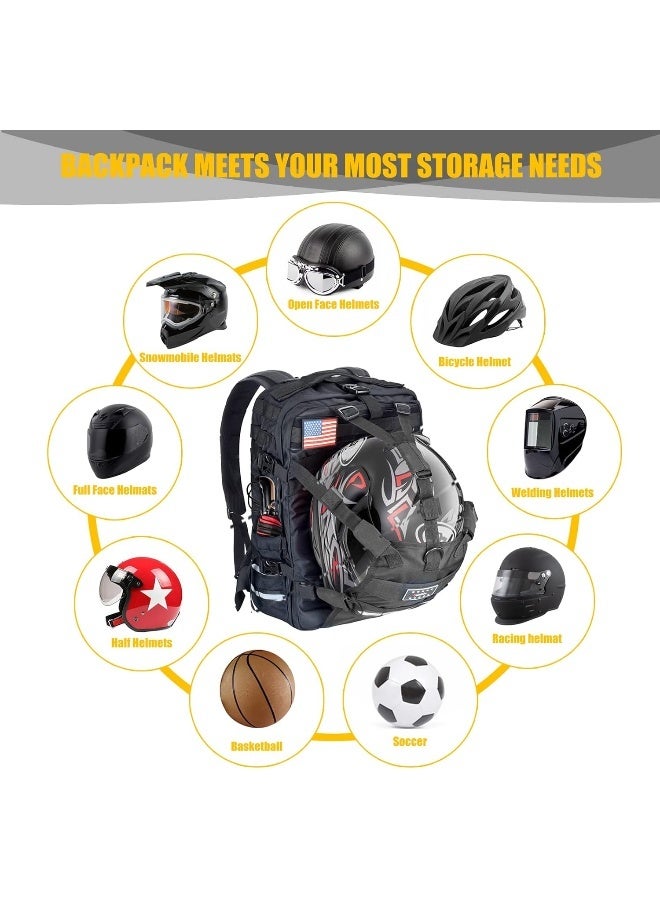 Sresk Waterproof 26L Molle Motorcycle Helmet Holder/Cycling Helmet Storage/Hiking Helmetcatch Bag/Backpack  - Image 4