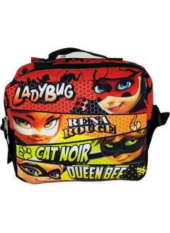 Miraculous Ladybug Three Compartment Red Children's Primary School Bag and Nutrition  - Image 5
