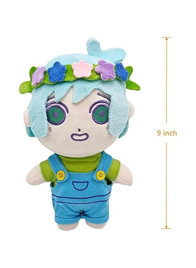 Generic - Omori Plush Toys, Sunny Basil Kel Hero Aubrey Mari Omori Plush, Soft and Cuddly，8-10 inch Omori Plushie, Anime Characters Merch for Game Fans (Basil) - Image 1