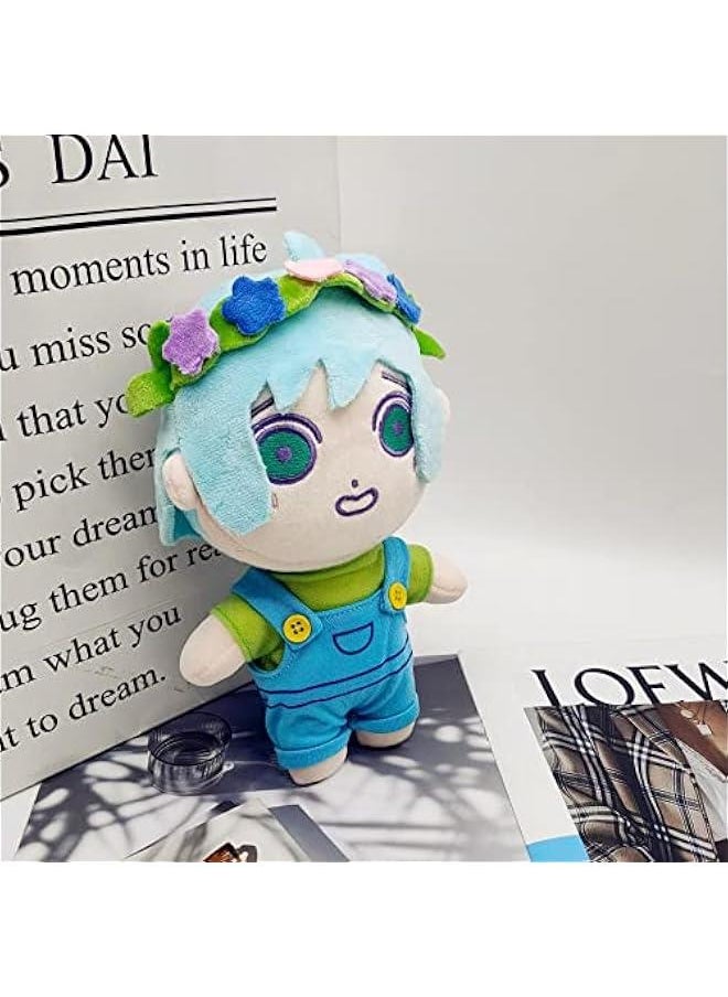 Generic - Omori Plush Toys, Sunny Basil Kel Hero Aubrey Mari Omori Plush, Soft and Cuddly，8-10 inch Omori Plushie, Anime Characters Merch for Game Fans (Basil) - Image 1