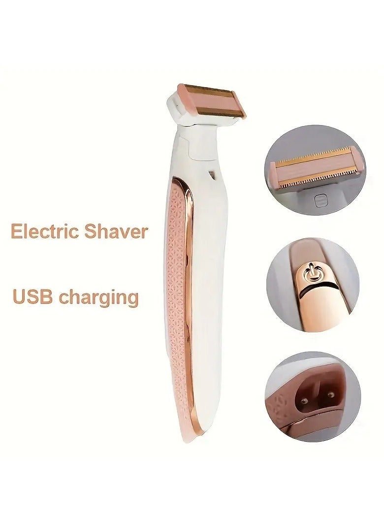 أوريتي النساء الكهربائية Epilator USB قابلة لإعادة الشحن الشعر تقليم للوجه واليدين والساقين والإبطين-آلة استخدام المنزل - Image 4
