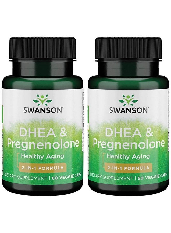 Swanson Dhea and Pregnenolone Complex 60 Veg Capsules (2 Pack)