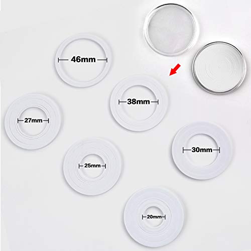 PAIYULE 96 Pieces 46mm Coin Capsules, with Foam Gasket and Plastic Storage Organizer Box, 6 Sizes (20/25/27/30/38/46mm) Coins Collector Case Holder for Coin Collection Supplies (White) - Image 2