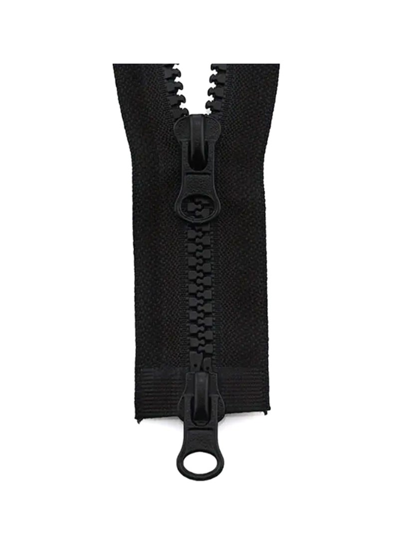 Generic 2pcs No.5, 2Slider Tractor Zipper Open Tail Zipper 90cm (Black Color)  - Image 3
