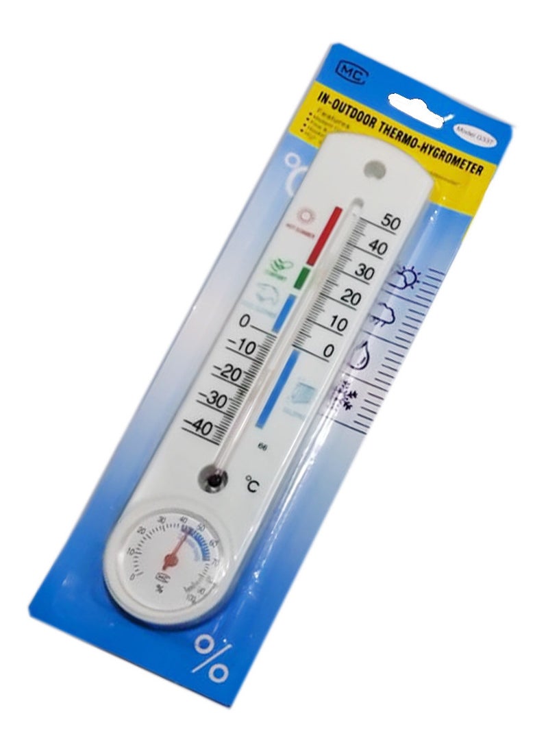 Generic Large size wall mounted temperature and humidity thermometer, suitable for homes, offices, etc., One Piece - from Rana store  - Image 1
