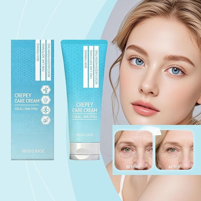 YOOJ Crepey Skin Repair Cream, Skin Tightening Cream Body, Skin Tightening Cream for Face, Anti Wrinkles for Crepey and Sagging Skin, Deeply Moisturizer for Face, Neck, Chest & Body, 100g - Image 2