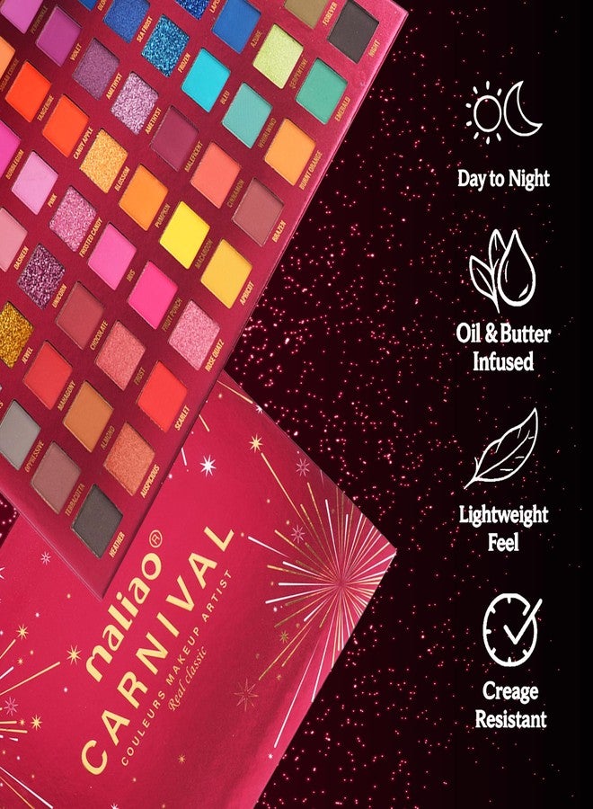 ماليو لوحة ألوان مالياو كارنيفال كولورز للمكياج - 63 لونًا لإبداع لا حدود له، 63 غرامًا - Image 3