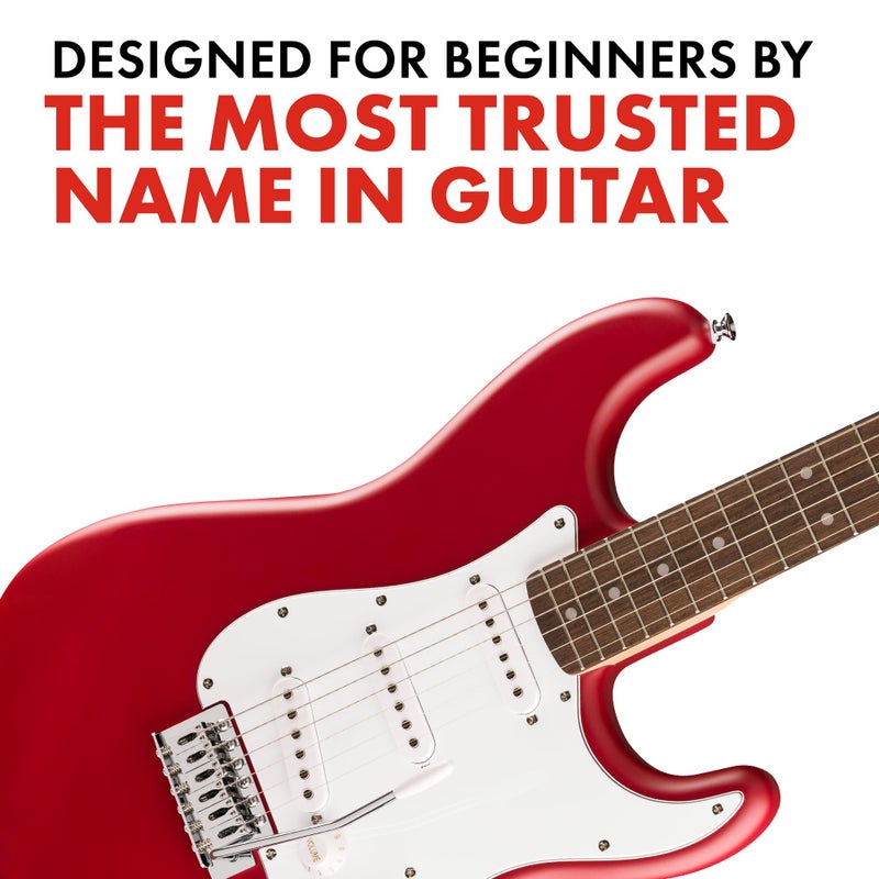 Fender Squier Debut Series Stratocaster Electric Guitar, Beginner Guitar, with 2-Year Warranty, Includes Free Lessons, Dakota Red with Matte Finish - Image 4