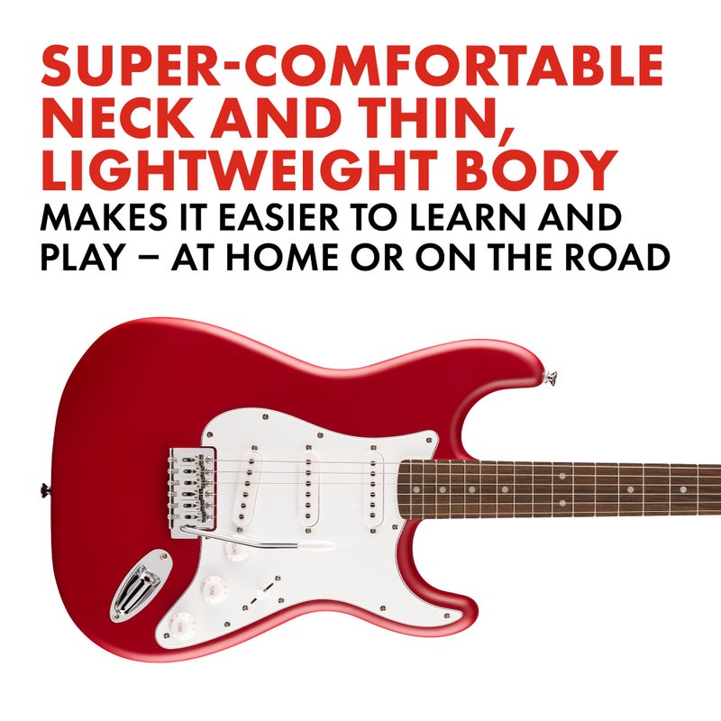 Fender Squier Debut Series Stratocaster Electric Guitar, Beginner Guitar, with 2-Year Warranty, Includes Free Lessons, Dakota Red with Matte Finish - Image 3