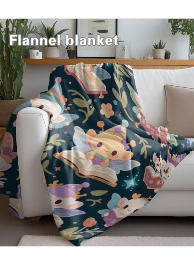 general Baby and children's cartoon flannel thin blanket (warm and comfortable, suitable for sleep, game use) 70cm*100cm - Image 1