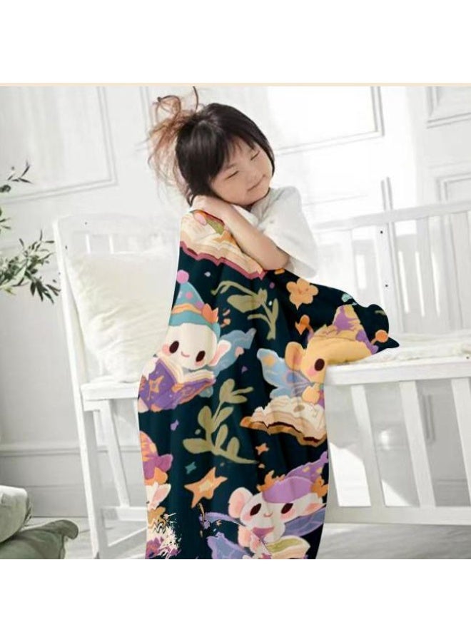 general Baby and children's cartoon flannel thin blanket (warm and comfortable, suitable for sleep, game use) 70cm*100cm - Image 2