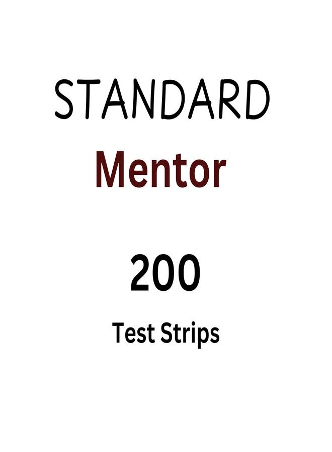 STANDARD Mentor Blood Glucose Test Strips (Pack of 200) - Glucometer Strips - Image 5