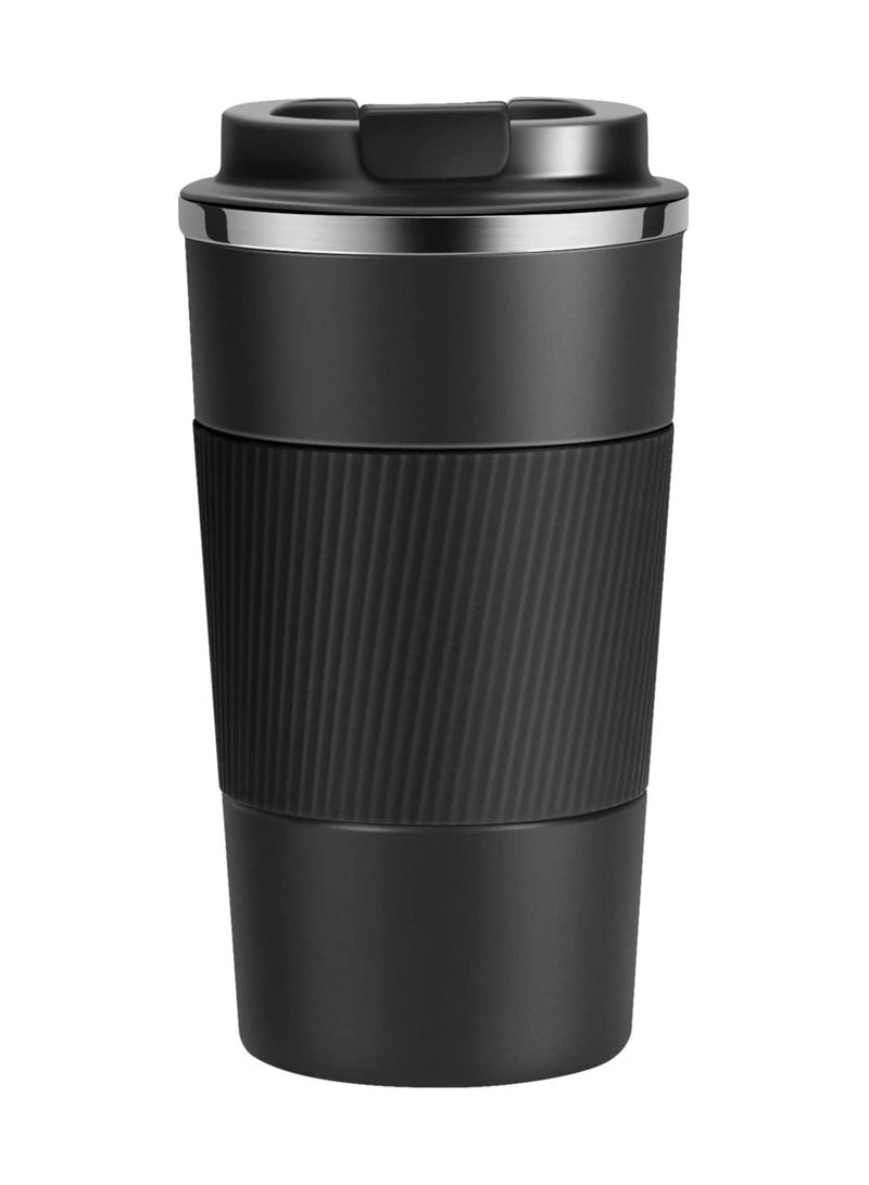 LA' PRECIOUS 510ml Travel Mug Reusable Insulated Coffee Cup Vacuum Insulation Stainless Steel Thermal Coffee Mug for Hot Cold Drinks - Image 1