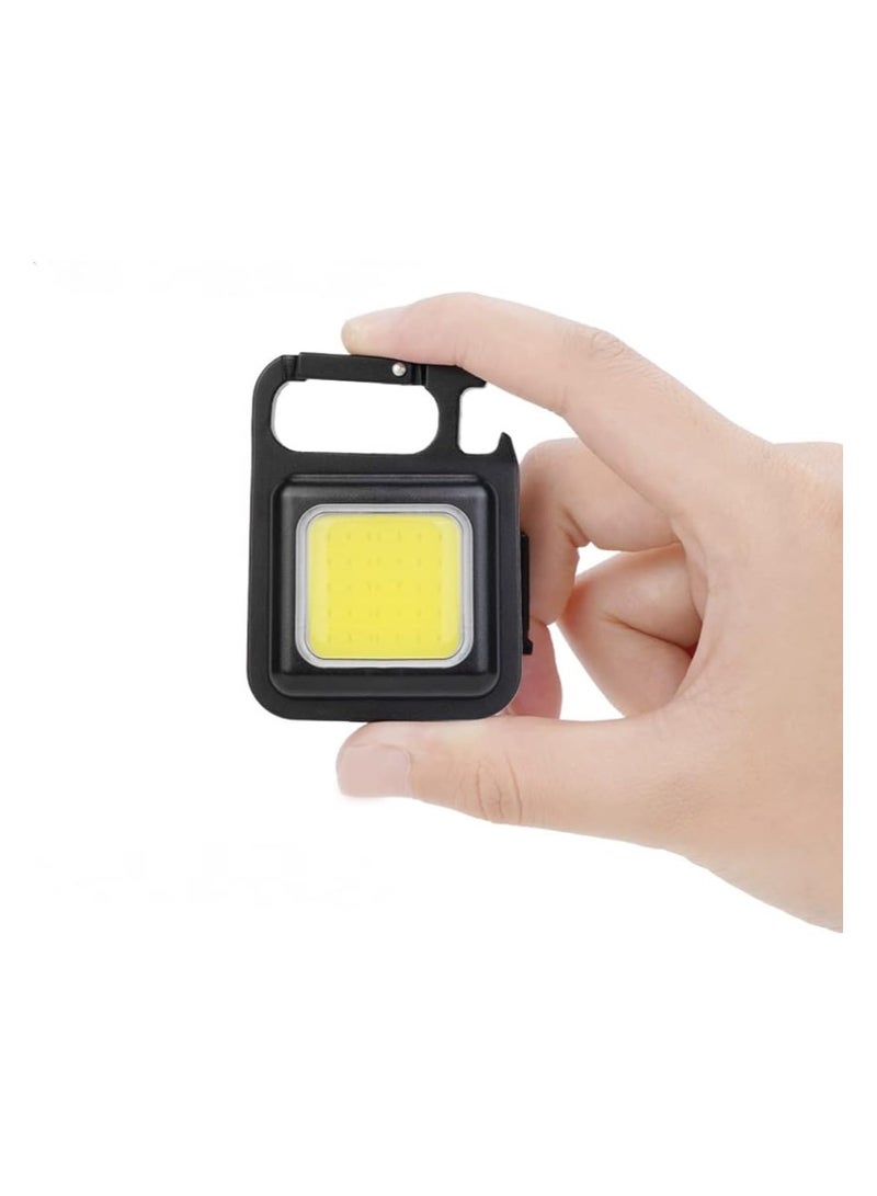 Spaceshoop Rechargeable Flashlight 3 Light Modes Foldable Stand with Can Opener for Fishing Hiking Camping 2pcs - Image 1