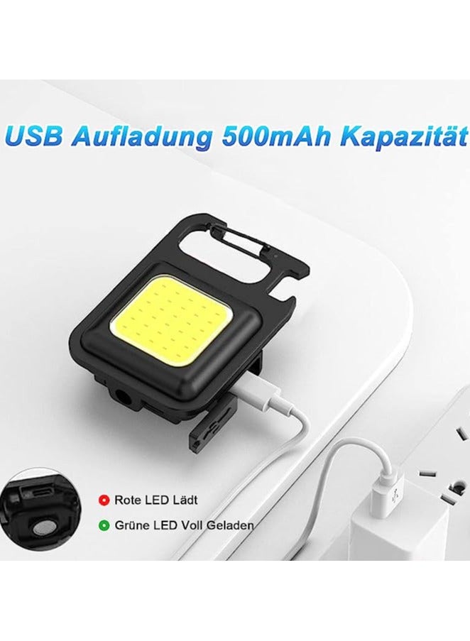Spaceshoop Rechargeable Flashlight 3 Light Modes Foldable Stand with Can Opener for Fishing Hiking Camping 2pcs - Image 5