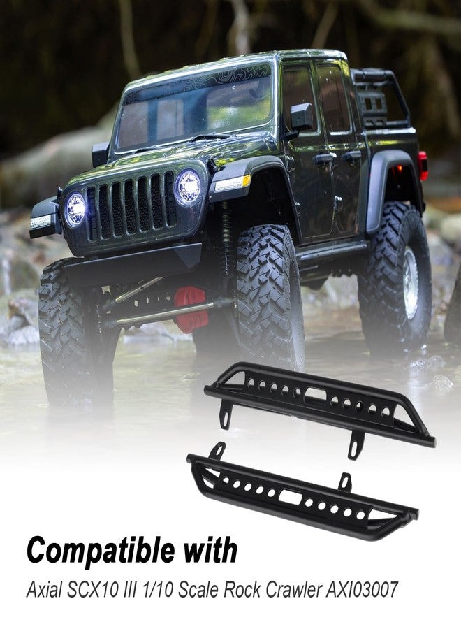 Hobbypark Metal Side Pedal Step Running Boards Foot-Plate for 1/10 Scale RC Crawler Car Axial SCX10 III AXI03007 Hop-ups Upgrade Parts - Image 2
