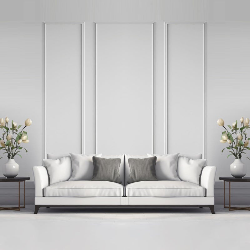 Pangda Peel and Stick Wall Molding Kit 3D Premade Accent Molding Wainscoting Panel for Interior Wall Moulding Decor Ready to Assemble Wainscoting Accent Panel3 Set24x96 in48x96 in 24x96 in - Image 2