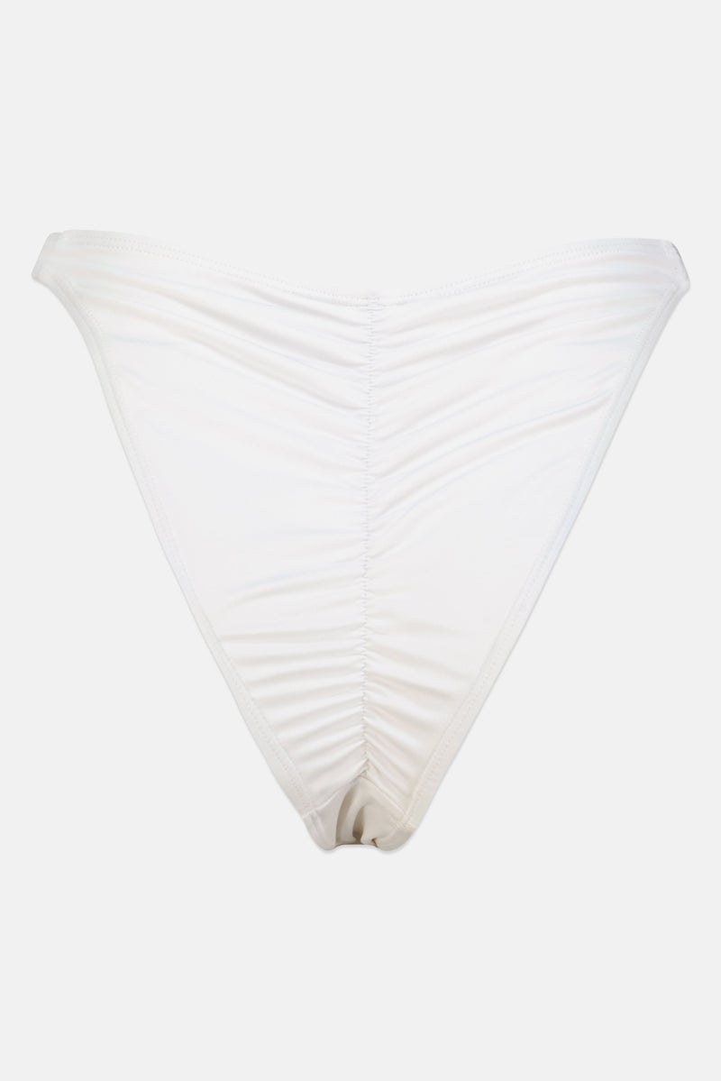 Bershka Women Solid Bikini Bottom, White - Image 2