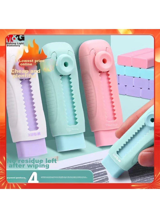 ام اند جي M&g Stationery ممحاة آيس كريم دفع وسحب، بقايا منخفضة، شوائب أقل، نظيفة، ممحاة قلم رصاص قابلة لإعادة التعبئة، 1 عبوة ماتشا آيس Axpq4213 - Image 1
