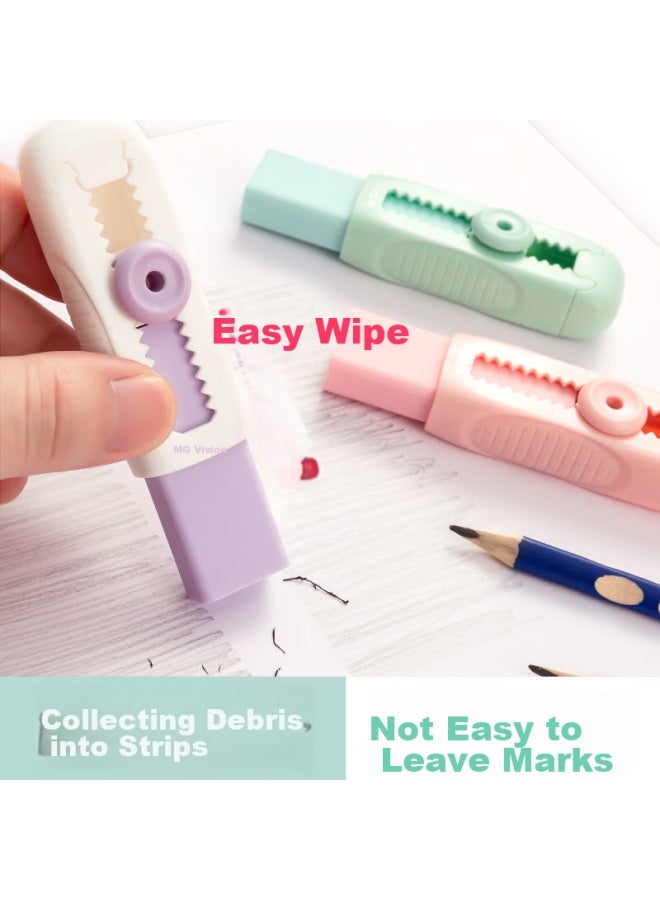 ام اند جي M&g Stationery ممحاة آيس كريم دفع وسحب، بقايا منخفضة، شوائب أقل، نظيفة، ممحاة قلم رصاص قابلة لإعادة التعبئة، 1 عبوة ماتشا آيس Axpq4213 - Image 4