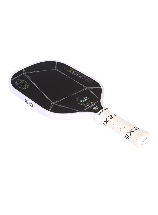 Six Zero Quartz Pickleball Paddle (Black/Lime/Fuchsia) - Image 2