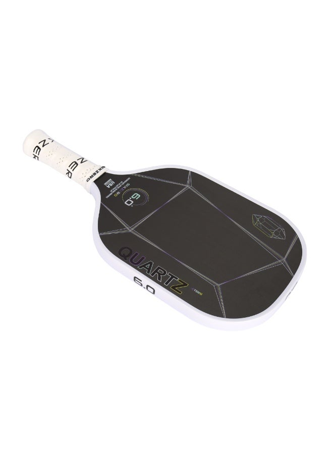 Six Zero Quartz Pickleball Paddle (Black/Lime/Fuchsia) - Image 3