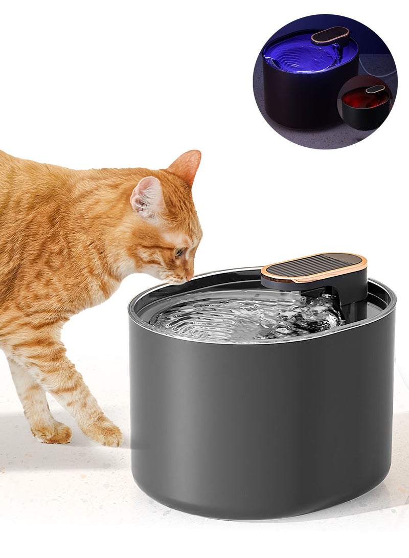 كيدل نافورة مياه للقطط بسعة كبيرة 3 لتر موزع مياه ذكي للحيوانات الأليفة خزان مياه دوران تلقائي صامت للقطط والكلاب - Image 1