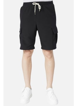 Cedy Denim Standard Fit Lace-Up Men's Shorts with Elastic Waist Cargo Pocket C360  - Image 1