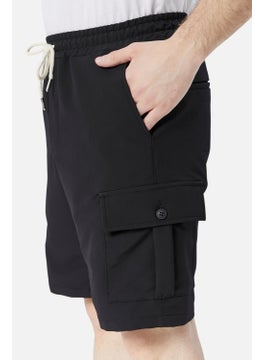 Cedy Denim Standard Fit Lace-Up Men's Shorts with Elastic Waist Cargo Pocket C360  - Image 2