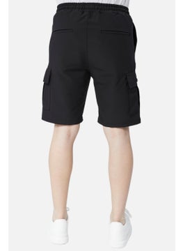 Cedy Denim Standard Fit Lace-Up Men's Shorts with Elastic Waist Cargo Pocket C360  - Image 3