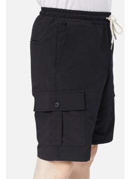 Cedy Denim Standard Fit Lace-Up Men's Shorts with Elastic Waist Cargo Pocket C360  - Image 4