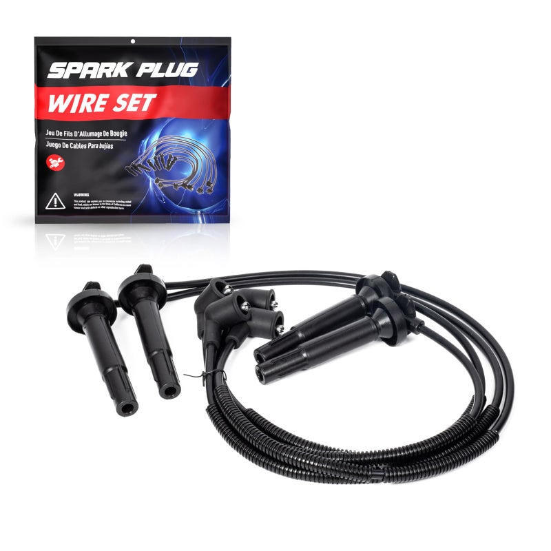 ENA Spark Plug Wire Set Compatible with Saab Subaru 92X Forester Impreza Legacy Outback H4 25L 2005 2006 2007 2008 2009 2010 2011 Replcement for S428383 S428383 4733 9242064 27590 55504