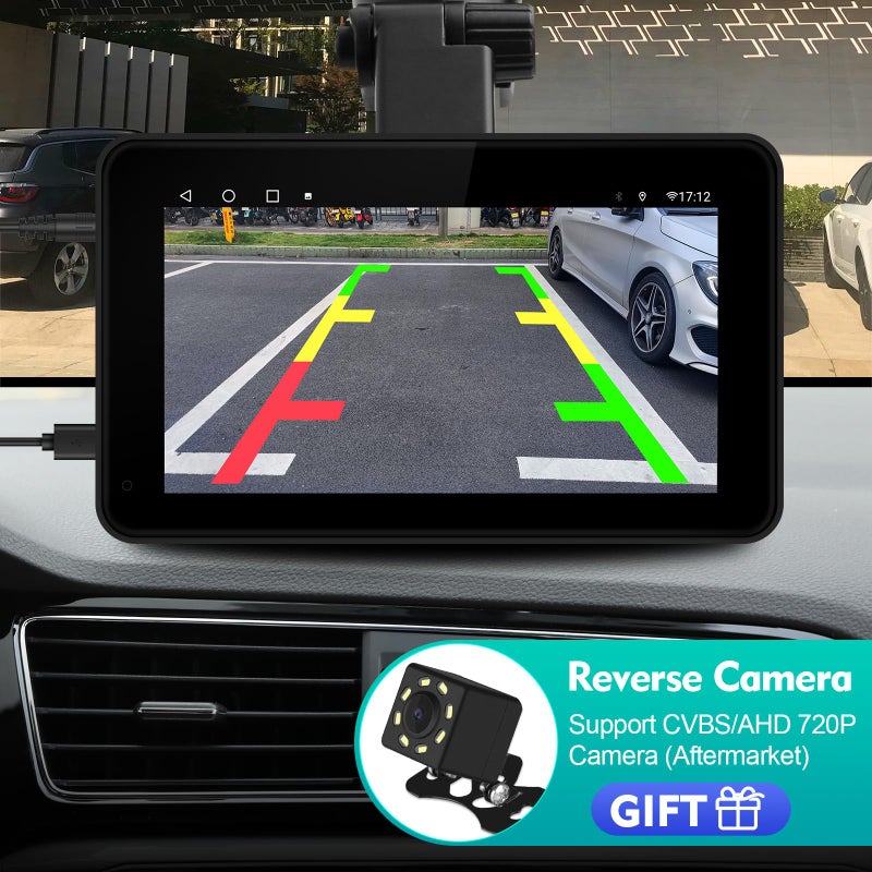 FeirTon 7" HD Portable Wireless Carplay for Car Stereo Touch Screen with Apple Carplay & Android Auto Car Tablet with Backup Camera/Mirror Link/Voice Control/Bluetooth/GPS for All Vehicles - Image 3