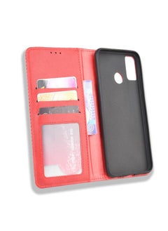 Green Tiger Case For Huawei Honor 9X Lite Magnetic Buckle Retro Crazy Horse Texture Horizontal Flip Leather Case , with Holder & Card Slots & Photo Frame  - Image 4