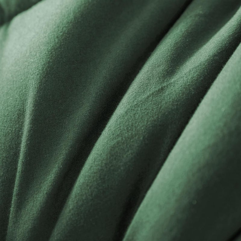 Reversible Duvet Single Size for All Seasons, 7.5 Tog Down Alternative Box Sitiched Duvets, Lightweight and Machine Washable Comforter, 135X200 cm, Sage Green,Brich Beige | 135 x 200 cm, Breathable Box-Stitch Microfibre Comforter, Machine Washable, All Seasons, Bed Bedroom Hotel, Sage Green, Beige - Image 5