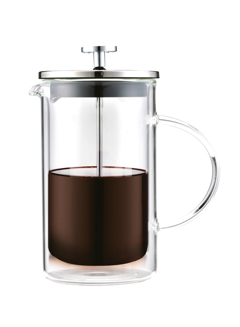 BLACKSTONE French Press Coffee Press Coffee Maker Double Wall Glass with Filter 1000ML - Image 1