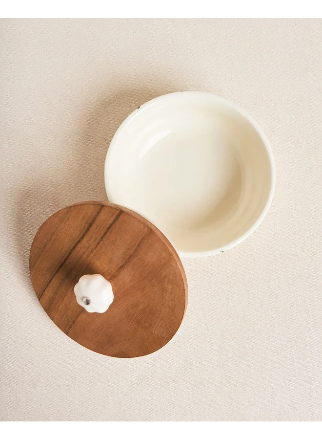 تشامباك Chumbak Serenade Storage Bowl with Lid | Mixing Bowls and Serving Bowls with Lid | Microwave Safe Bowl