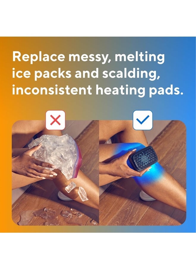 Theragun Therabody RecoveryTherm Cube Instant Heat, Cold and Contrast Therapy for Pain Relief, Aches and Pains, and Muscle Recovery - Portable Hands Free Cryotherapy Machine with Cold Compress & Heating Pad  - Image 3