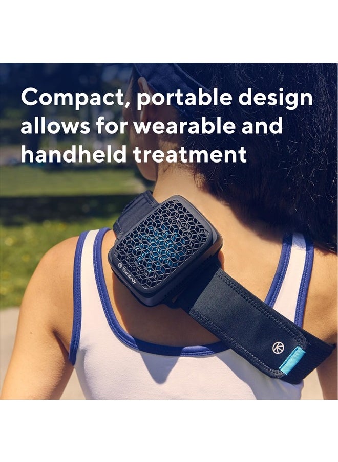 Theragun Therabody RecoveryTherm Cube Instant Heat, Cold and Contrast Therapy for Pain Relief, Aches and Pains, and Muscle Recovery - Portable Hands Free Cryotherapy Machine with Cold Compress & Heating Pad  - Image 4