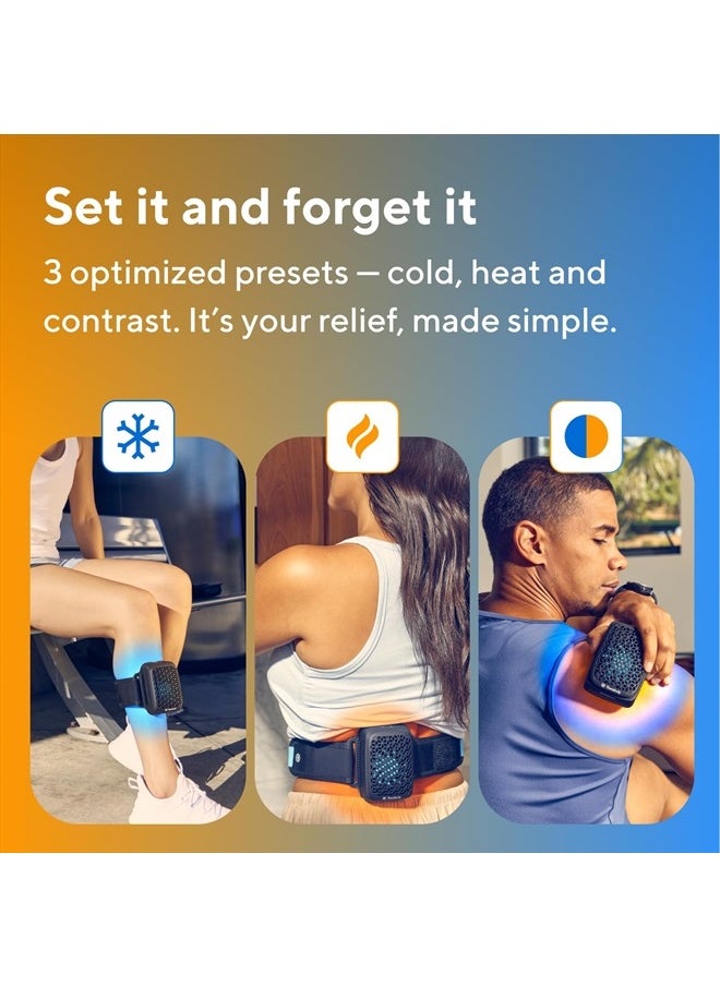 Theragun Therabody RecoveryTherm Cube Instant Heat, Cold and Contrast Therapy for Pain Relief, Aches and Pains, and Muscle Recovery - Portable Hands Free Cryotherapy Machine with Cold Compress & Heating Pad  - Image 5
