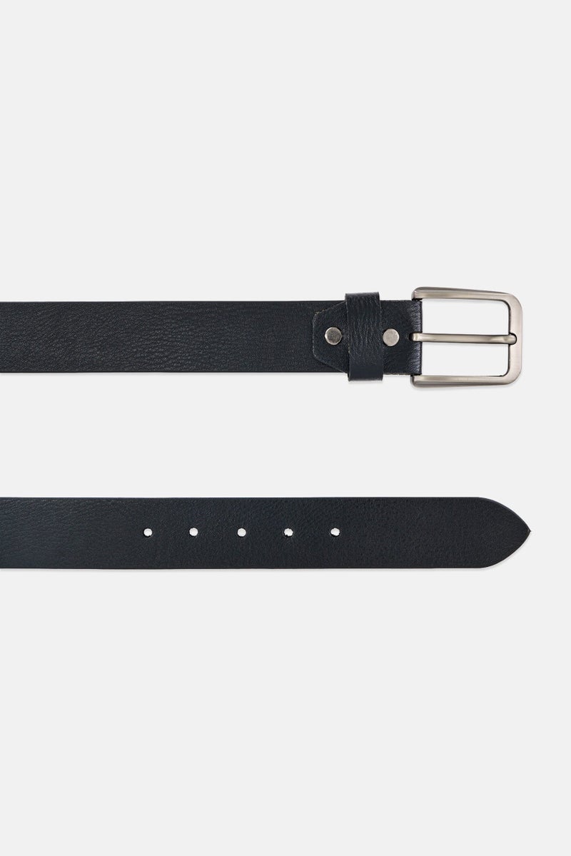 Aeropostale Men Genuine Leather Casual Pin Buckle Belt, Black - Image 2
