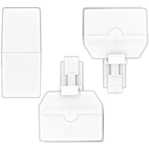 NECABLES 2+1Pack 2pcs Double Phone Jack Splitter RJ11 6P4C 1 Male to 2 Females and 1pc Phone Line Coupler for Landline and Fax White - Image 3