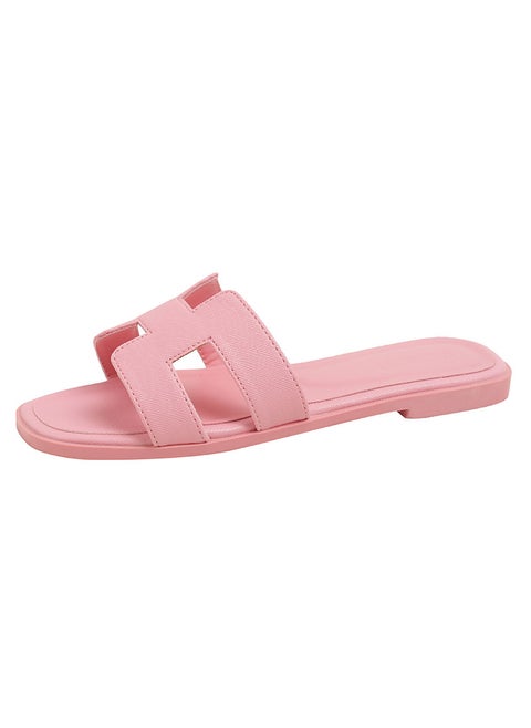 2024 Fashion Womens Slippers Slim Summer Flats Pink